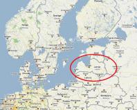 Letonya Haritası Şehirleri ile Letonya Haritası